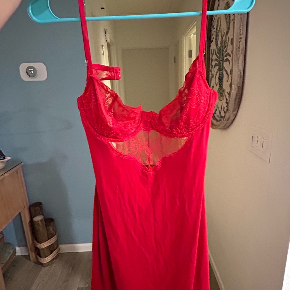 Victoria's Secret Red Lace Chemise
